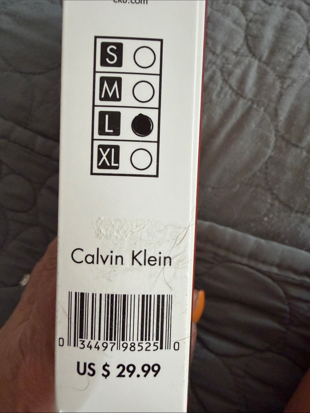Calvin Klein Grey Cotton Logo Bralette & Bikini Brief Set - Picture 6 of 9